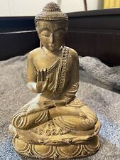 Antique Hand Carved Wood Buddha picture