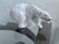 Vintage Large Royal Copenhagen Knud Kyhn Polar Bear on the Prowl #1137 Figurine picture