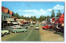 c1960 Picturesque Main Street Village Exterior Big Bear California CA Postcard picture