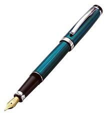 Xezo Incognito Fountain Pen Fine Nib. Deep Blue Lacquer with Pure Platinum Pl... picture