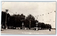 Larimore North Dakota ND Postcard RPPC Photo City Park 1916 Posted Antique picture