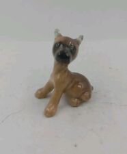 Vintage Hagen Renaker Miniature Porcelain Boxer Puppy Dog Figurine 1 Inch picture