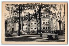 c1920s High School Building Exterior Norwich New York NY Unposted Trees Postcard picture