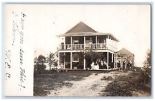 1906 Lake Tioughnioga Inn DeRuyter New York NY RPPC Photo Posted Postcard picture