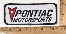 Vintage Pontiac Motorsports Logo Patch Iron On 5” x 2” Nascar NHRA SCCA NOS picture
