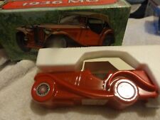 Vintage AVON 1936 MG CAR Full 5oz Wild Country After Shave Decanter Bottle w/Box picture