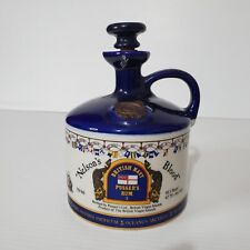 Pusser's Rum Nelson's Blood Porcelain Empty Bottle British Navy Vintage With Lid picture