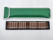 Vintage Birchwood Abacus 23 Rows 115 Beads Japanese Soroban With Case picture
