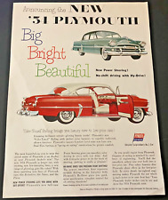 1954 Plymouth Belvedere, Savoy, Plaza - Vintage Original Print Ad / Wall Art picture