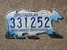 NorthWest Territories Bear License Plate Aurora Borealis NWT Canada 331 252 picture