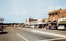 Myrtle Beach SC Main Street 1950s Esso Gas Station Broadway Vtg Postcard D9 picture