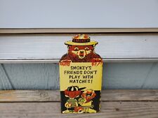 VINTAGE SMOKEY THE BEAR FOREST FIRES CAMPING PORCELAIN Sign 4