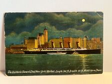 Antique postcard, Lusitania Cunard Lune, 1908 Rare picture