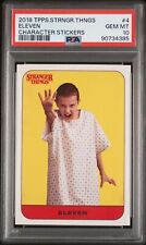 2018 Topps Stranger Things Character Stickers Eleven Rookie RC #4 PSA 10 picture