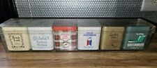 Vintage Kentucky Club Etc.. Empty Tobacco Tin 6-Pack Cans  W Plastic Holder, ~2