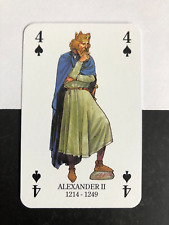 Scotland Medieval Heraldic Royal Coat Arms Swap Playing Card: King Alexander II picture