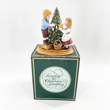 Vtg Avon Christmas Memories Series Porcelain Figurine Christmas Tradition 1982 picture