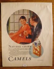 8 DIFF. EARLY VINTAGE CAMEL ORIGINAL ADVERTISING 1930 - 1936 ALL PICTURED picture