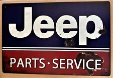 Jeep Parts & Service Tin Sign (Wagoneer FC170 CJ Hummer Rubicon Renegade) 7511 picture