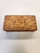 Antique 19th century German Birch Bark Snuff Box  picture