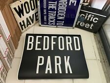 BMT NY NYC SUBWAY ROLL SIGN BEDFORD PARK LEHMAN COLLEGE BOTANICAL GARDEN BRONX picture
