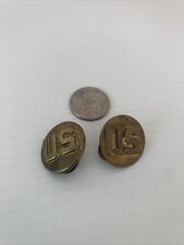 Lot of 2 Vintage U.S. Military Pins Insignia Round picture
