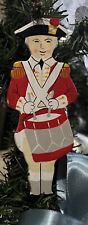Hand Painted Revolutionary War Colonial Drummer Boy Christmas Ornament 5