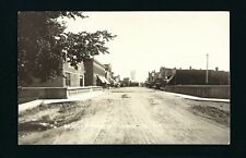 Lamont Iowa IA c1907/18 RPPC Main Street from Bridge, GARAGE, Cars, Depot & Tank picture
