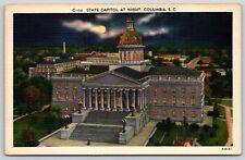 Postcard State Capitol At Night, Columbia, South Carolina Unposted picture