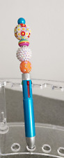 Handmade Beaded Multicolor Ballpoint Pen. picture