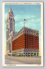 Columbus OH-Ohio, Deshler Wallick Hotel, Advertisment, Antique Vintage Postcard picture