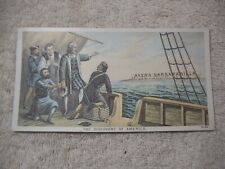 Ayer's Sarsaparilla  1880s  Columbus  Victorian Trade Card VERY GOOD picture
