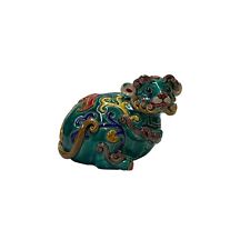 Handmade Green Small Ceramic Artistic Mouse Figure Display Art ws3238 picture