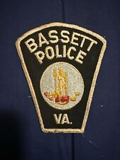 Very Rare Bassett Virginia Police Patch picture