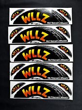 Vintage Detroit Radio WLLZ 98.7 Stickers Set picture