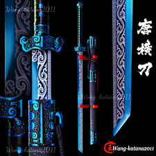 Sharp Blue Ninja Sword 1095Steel Functional Straight Japanese Ninjato Broadsword picture