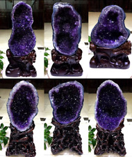 Natural Amethyst Crystal Cave Gemstone Geode Healing picture