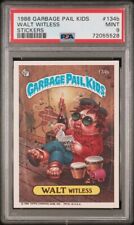 PSA 9 MINT 1986 Topps 4th Series Garbage Pail Kids Stickers #134b Walt Witless  picture