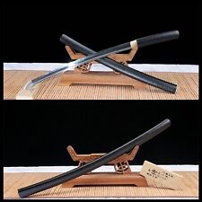 Japanese Wakizashi Sword Katana Samurai Sharp Clay Tempered T10 Steel Blade picture