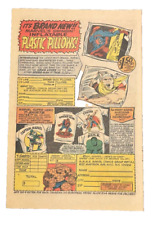 1968 Marvel Inflatable Plastic Pillow vintage print ad picture