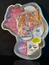 1986 Wilton Barbie Cake Pan 2105-2250 With Original Face Plate And Insert New picture