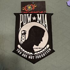 NEW Large POW MIA 12 Inch Patch #2 - You Are Not Forgotten Embroidery - Iron-On  picture