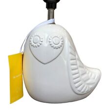 Jonathan Adler Happy Chic White Ceramic Lola OWL/ Bird Table Lamp picture