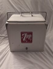 7up Embossed Metal Cooler / Ice Box -  1950s   picture