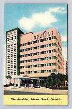 Miami Beach FL-Florida, The Nautilus Hotel, Advertising Vintage Postcard picture