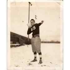 Original Early Photograph Football Player Posing #49 3.5x4.5 AD8-P15 picture
