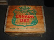 Vintage  CANADA DRY Canada Dry Bottling Wood Shipping Crate Box picture