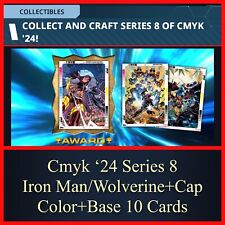 CMYK ‘24 SERIES 8-IRON MAN & WOLVERINE CAPTAIN AMERICA-TOPPS MARVEL COLLECT picture