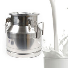 12-60L Gallon Stainless Steel Milk Can Barrel Milk Jug Milk Bucket Storage US picture