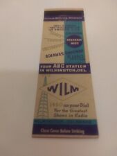 Vintage WILM ABC Station Wilmington Delaware Program Director Signed Matchbook picture